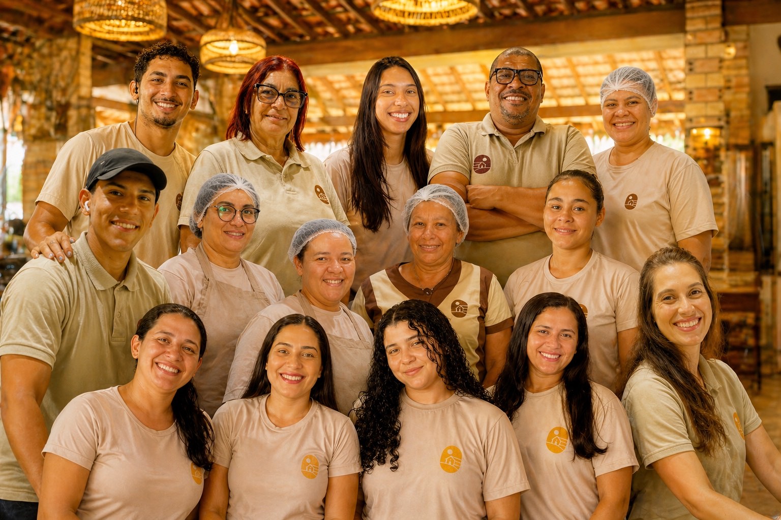 Equipe da Pousada Rancho das Dunas, gente que cuida do Rancho